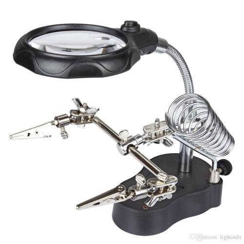 Light Head Magnifying Glass - Batteries and Different Lenses