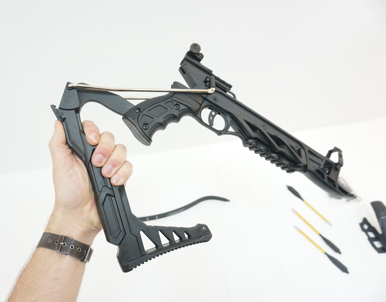 ManKung Alligator 80LBS Self-Cocking Fiberglass Pistol Crossbow