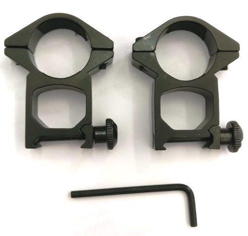 22mm Flat Rail Rifle Scope Mounts | 22mm Rail | Fits Up to 25mm Scope